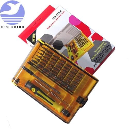 45-in-1 Professional Hardware Screw Driver Tool Kit Screwdriver Set for Watch Mobile Phone Good Hand Repair Tools for Multi Use