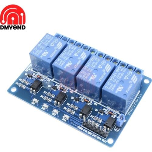 DC 12V Relay Module 4CH 4 Channel Optocoupler For Arduino ARM AVR DSP PIC MSP AC 250V 10A DC 30V Low Level Signal MCU PLC