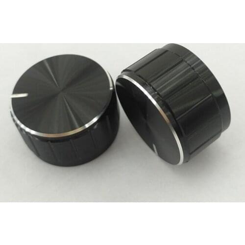 30mm Aluminum knob tangent black 6mm flower shaft water heater potentiometer knob volume adjustment knob