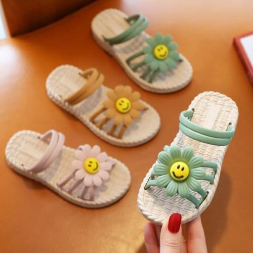 Girls Sandals 2021 New Summer Fashion Princess Childrens Soft Bottom Non-slip Sandals