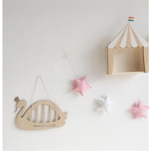 Explosions Nordic Swan Jewelry Storage Hairpin Ornaments Childrens Room Wood Decoration Photography Props