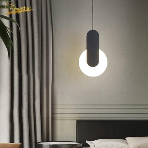 PostModernLED Pendant Lights Lighting Art Deco PVC Pendant Lamp Restaurant Living Room Bedroom Bedside Hanging Lamp Luminarie