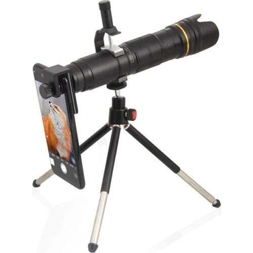 4K HD 16-35X Telescope Camera Zoom Lens Waterproof 3-Section Adjustable Cell Phone Telephoto Lenses for iPhone Smartphone Lenses