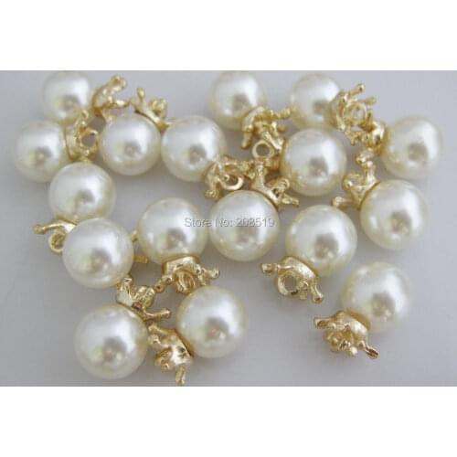 NBNKNG Cream color Fine ABS Pearl Beads for garment DIY JEWELRY decorative Beads 50pcs apparel accessories