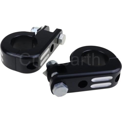 1.25" 32mm Highway Bar Foot Pegs Footrest Mount Motorcycle Part For Harley Sportster Softail Suzuki Yamaha Honda GoldWing GL1500