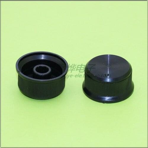 10 pieces 25*12.5MM black plastic potentiometer knob flower shaft inner hole 6MM knob cap