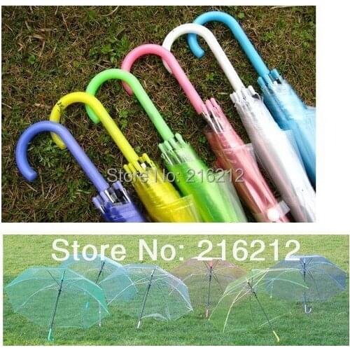 10 pcs Fashion thickening transparent umbrella eco-friendly performance bumbershoot sun parasol