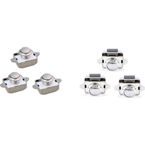 3PCS Camper Car Push Lock Diameter 26mm RV Caravan Boat Motor Cabinet Drawer Latch Button Locks