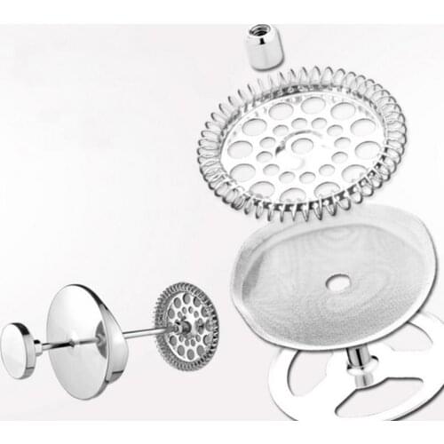 3Pcs Kitchen Supplies Reusable Stainless Steel French Press Coffee Maker Detachable Mesh Filter Coffee Press Filter Coffee Tool