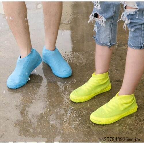30 Pcs Waterproof Shoe Cover for Rain Shoes Thick Wear-resistant Recyclable Shoe Cover for Booties