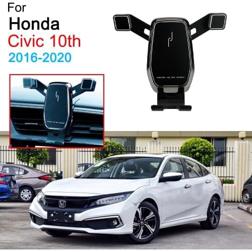 Car Phone Holder Air Vent Mount Clip Clamp Mobile Phone Holder for Honda Civic 10th Accessories 2016 2017 2018 2019 2020