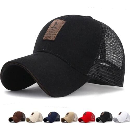 New Summer Casual Cotton Breathable Unisex Black Adjustable Long Brim Outdoor Sport Sunscreen Baseball Hat Men Hats Womens Caps