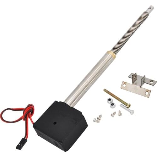 Electric Push Rod Simulation Cylinder With Servo For RC Excavator Loader Engineering Truck Model DIY Parts