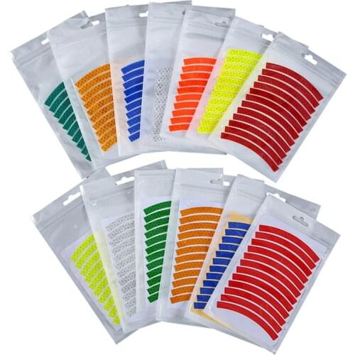 Bike Reflective Stickers for Children Wheel Decals Reflective Tape Safety Strips Bicycle Wheel Stickers Balance Bike Accessories