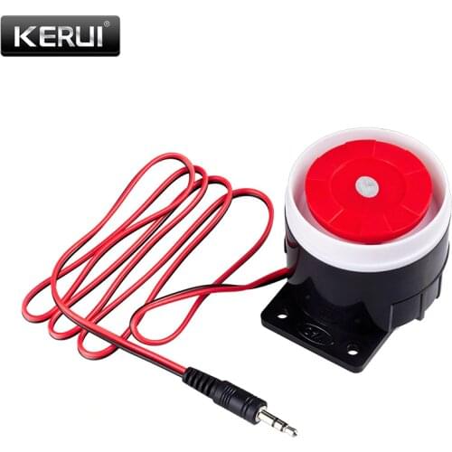 KERUI Mini Wired Siren Horn For Wireless Home Alarm Security System 120 dB loudly siren