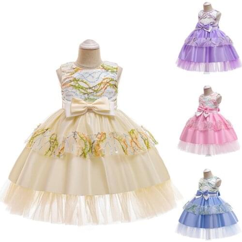 Summer Dress Baby Girl Dress Birthday Dress Party Wedding Frocks Tutu Princess Dress For Girl Children Vestidos 4 6 8 10 12 Yrs