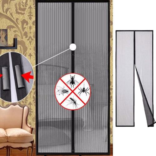 Summer Magnetic Curtains Screen Mesh Automatic Closing Magnetic Screen Door Curtain Anti-Mosquito Net Fly Insect Screen Mesh