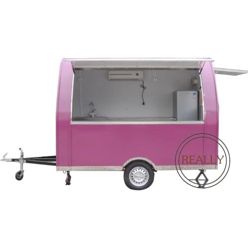 2020 hot sale mobile food carts/trailer/ ice cream truck/snack food carts for purple color with free shipping by sea