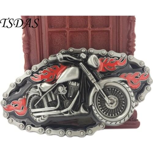 Fashion Motor Cycles Belt Buckle Suitable For 4cm Width Snap on Belt Silver Belt Buckle Head Free Shipping
