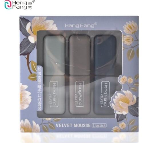 HengFang Velvet Matte Matte Lipstick Set (3-pack) 3.5gx3 #H9391A/B
