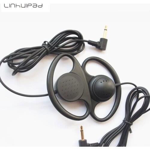 Linhuipad Soft Single-side MONO Hook Earbud Headphone for monitor receiver,tour guide and meeting translation 500pcs/lot