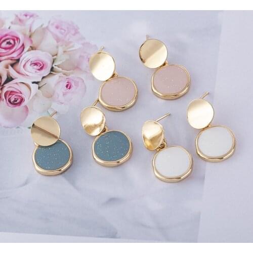 2020 New Womens Fashion European and American Big Round-shaped Earrings Earrings For Women Girl Party Jewelry Gifts Wholesaler
