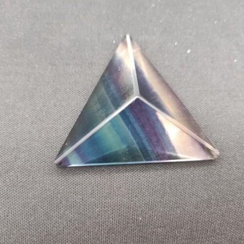 1pcs Natural Color Fluorite Pyramid Energy Ornaments Buddha Crystal Tower Original Stone Home Feng Shui Energy Ornaments