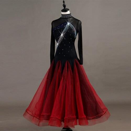 Ballroom dancing dresses orange navy blue white black standard ballroom dance dress junior ballroom dance dresses mq068