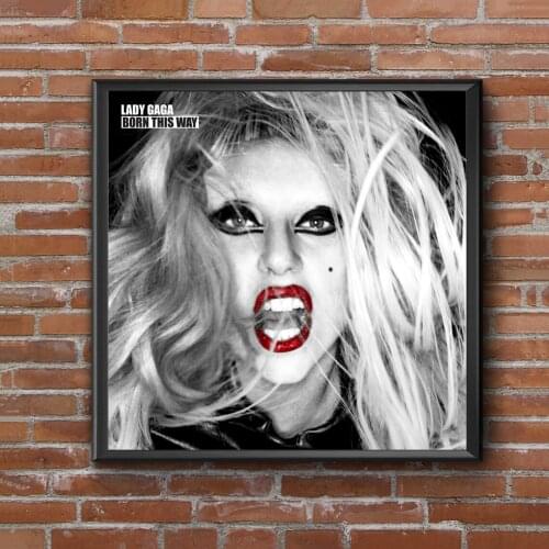 Lady Gaga - Born This Way Music Album Cover Poster Music Singer Star Canvas Poster Wall Painting Home Decoration ( No Frame )