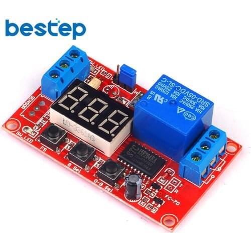 5V 12V 24V Relay Module Digital Display Adjustable Set Power / Cycle /High and Low Trigger Multi-function Delay Board