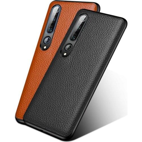 Luxury Case For Xiaomi Mi 10 Global Leather Cover Nobal Business Luxury For Xiaomi Mi 10 Pro Back Cover Protective Case