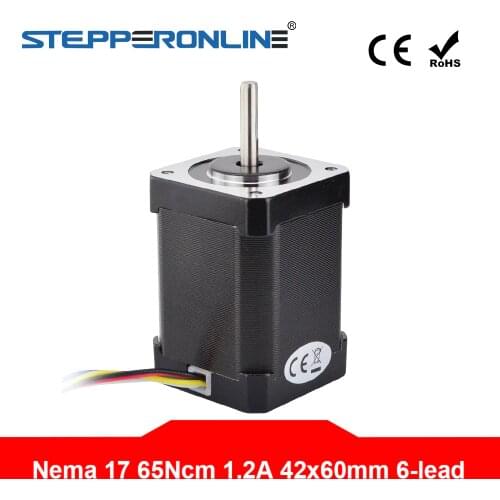 Nema 17 Stepper Motor Unipolar 6-lead 60mm 42 Motor 65Ncm(92oz.in) 1.2A Nema17 Step Motor for CNC 3D Printer Motor