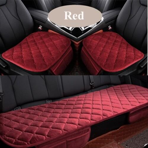 Warm Car Seat Cover Velvet car Seat Cushion auto Front Rear Back Chair Seat Pad Auto Car Seat Protector Front seat cushion