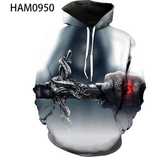 Nnnn Hoodie spring and summer boys and girls long sleeve 3D animation printing trend of western sports shirt