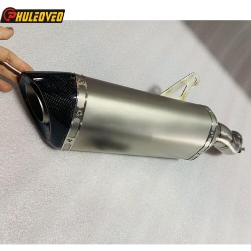 Titanium Alloy Motorcycle Z900 Exhaust Muffler System Slip-on Escape for Z900 Exhaust Muffler Damper Link Pipe with DB Killer