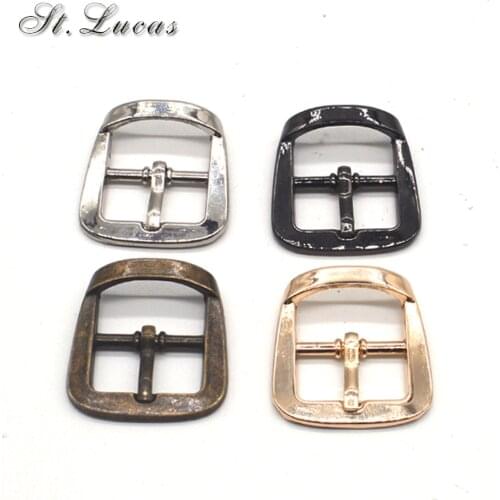 High quality 10pcs/lot 20mm gold silver bronze black Square alloy metal shoes bags Belt Buckles DIY sew accessory