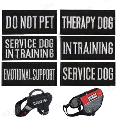 9x4 Funny Pet Dog Badge Embroidery Velcro Patch Armband Patriot Tactical Morale Clothing Hat Packaging Patches Bag Accessory