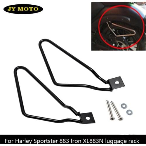 1 Pair Motorcycle Retro Bag Bracket Box Side Hanging Grab Bars Mounting Bracket Motorcycle Accessories For Harley Sportster 883