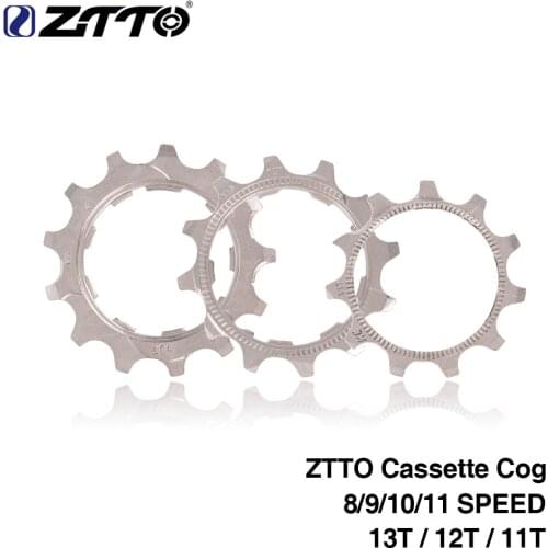 1pcs ZTTO bicycle Cassette Cog Road Bike MTB 8 9 10 11 Speed 11T 12T 13T Freewheel Parts gold silver for ZTTO K7 Parts cassette