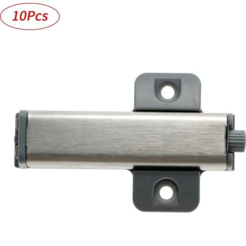 10Pc Furniture Doorstop Hardware Open Touch Damper Magnetic Closure Door Stopper Stainless Steel Silent Cabinet Drawer Door Stop