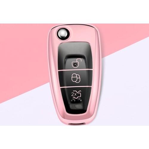 2020 Hot TPU Car Key Case Protection Shell For FORD C-MAX FOCUS RS ST Fiesta Hatch 2012 2013 2018 Remote Key Cover Accessories