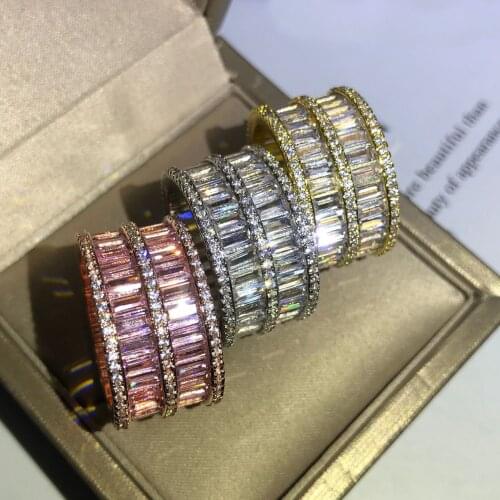 2021 new trend Brillian Fashion New 2020 Double Womens Ring Luxury Jewelry Party engagement Jewelry Gifts Ring Set wholesale