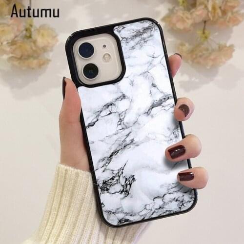 Phone Case for iPhone 12 mini X XS XR 11 Pro Max SE 2020 5 6S 7 8 Plus Samsung Galaxy S8 S9 S10 S20 S21 marble Cover