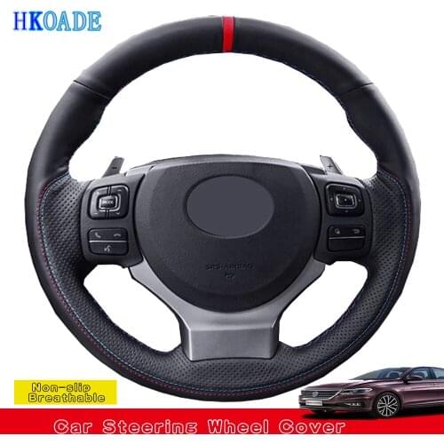 DIY Genuine Leather Steering Wheel Cover For Lexus NX200t 2015-2017 IS200t 16-17 IS250 14-15 IS300 16-20 IS III IS350 2014-2020