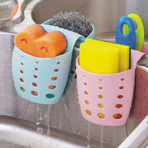 Foldable Sink Soap Sponge Holder Storage Drain Rack Kitchen Hanging Drain Basket Rack Holder Shelf Bathroom Organizer Cocina