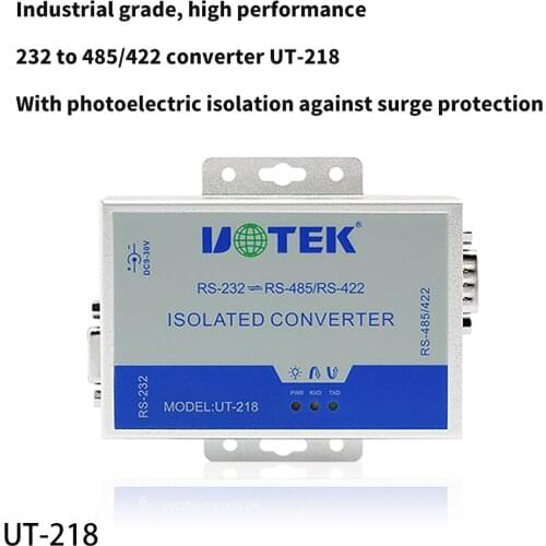 ZhiAng UT-218 industrial grade photoelectric isolation lightning protection RS232 to 485/422 serial communication converter