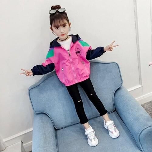 Childrens jacket spring autumn 2020 new Japanese style kids jackets trench coat for boys and girls