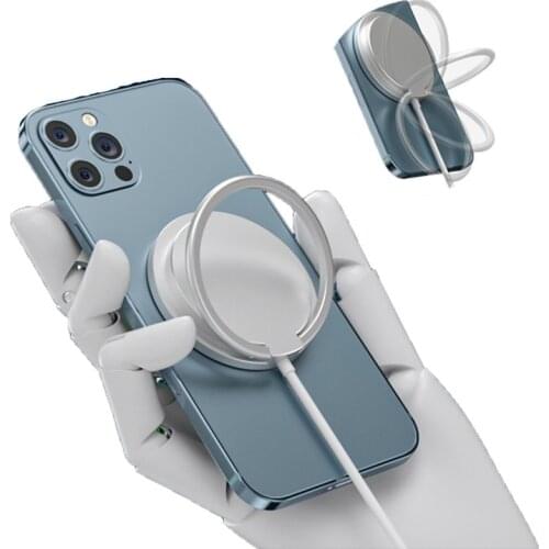 15W Magnetic Wireless Chargers Holder For Magsafe Iphone 12 Mini Pro Max Fast Induction Charging Wireless Charger Foldable Stand