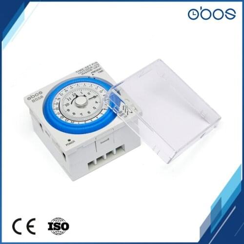 Small size timer 220V mechanical timer with 96 times on /off per day minimum setting unit 15 mins free shipping OBOS BRAND