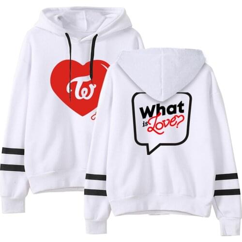 Men Hoodies Sweatshirts letter What is love printed Harajuku Headwear Hoodie Hip Hop Stranger Things Streetwear Clothing